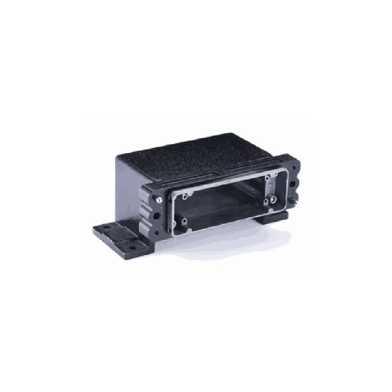 Embase en saillie 24B, Aluminium moulé sous pression, acier inoxydable, IP68/IP69K, Sortie basse, M25